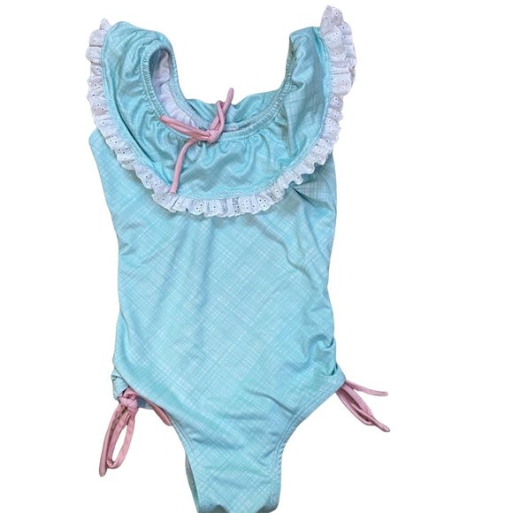 Well Dressed Wolf WDW Sz 5 Turquoise Swimsuit